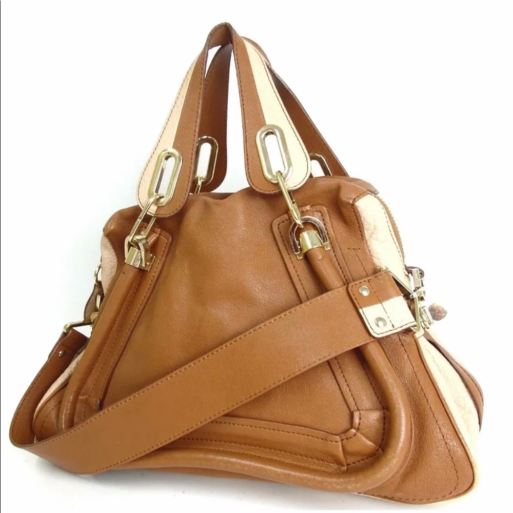 Chloe Paraty 2 WAY medium Handbag Leather